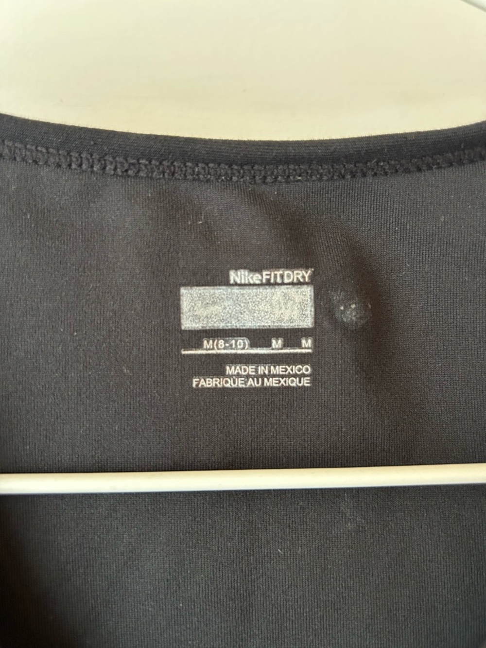Nike Black V-Neck Short Sleeve Performance Tee - Picture 2 of 8